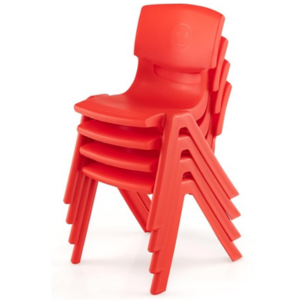 4-Pack Plastic Stackable School Chairs