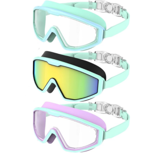3-Pack Kid's Anti-Fog UV Swim Goggles