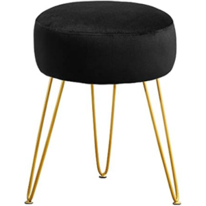 Velvet Cushion Vanity Stool