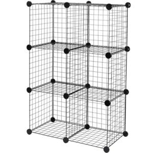 Amazon Basics 6-Cube Modular Wire Storage Organizer