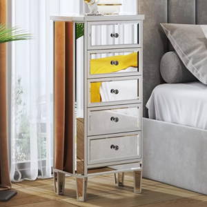 Mirrored 5-Drawer Dresser