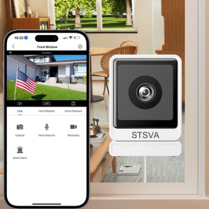 2K Window Security Camera w/Color Night Vision