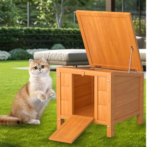 Wood Cat Litter Box Enclosure