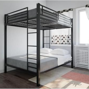 DHP Full Over Full Metal Bunk Bed w/Ladder
