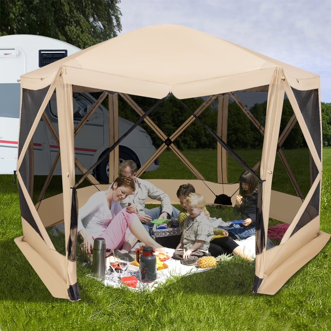 Costway 11.5' 6-Sided Pop up Tent