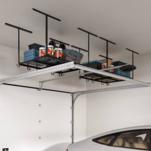 Fleximounts 4' Adjustable Overhead Garage Storage Rack w/Hooks