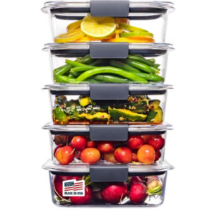 Rubbermaid 5-Pack Tritan Plastic Food Storage Containers