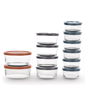 Art & Cook 24-Piece Glass Food Storage Container Set