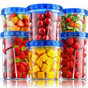 6-Pack Airtight Freezer Storage Containers