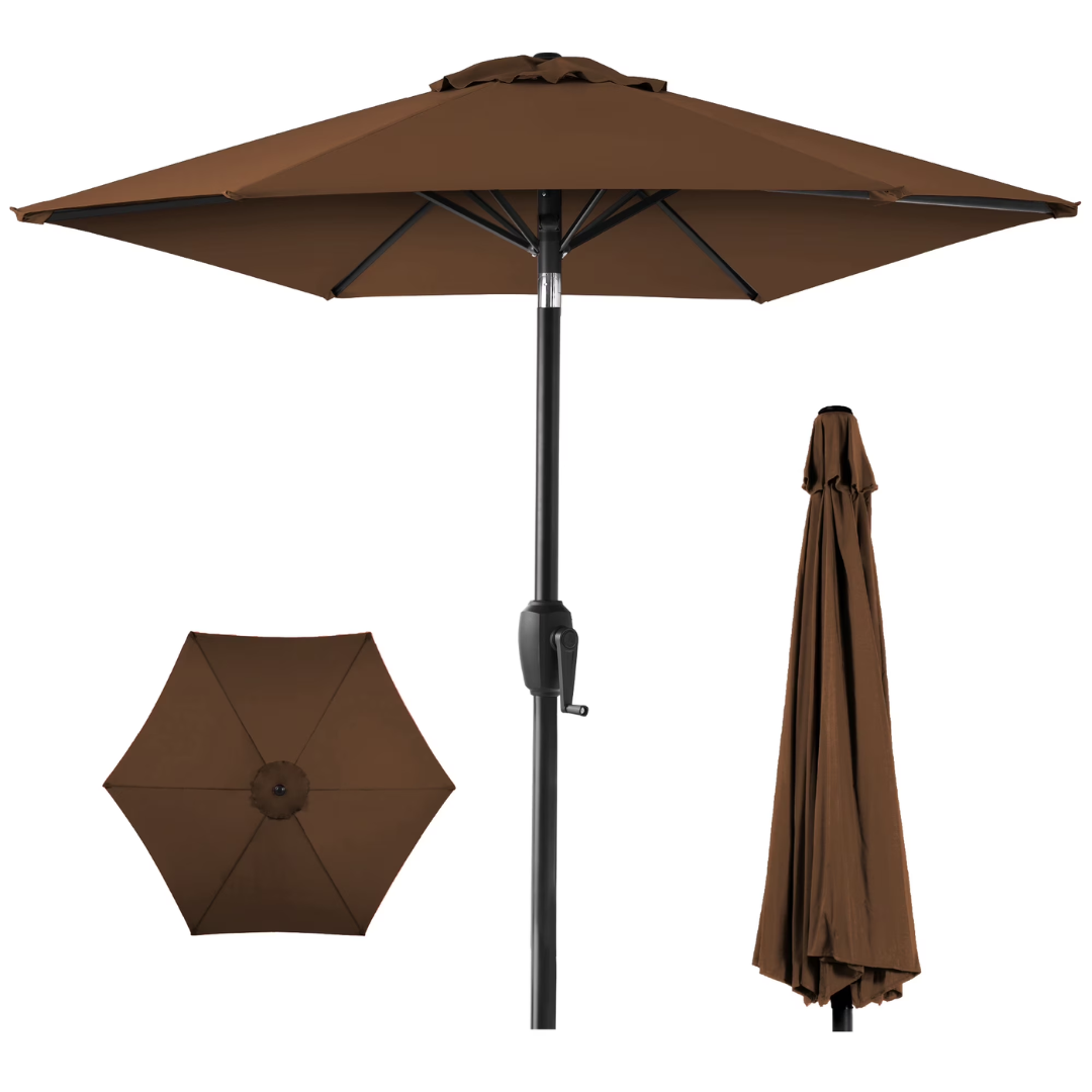 Best Choice 7.5' Outdoor Umbrella w/ Push Button Tilt