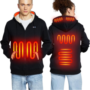 Electric Heated Zip-Up Hoodie