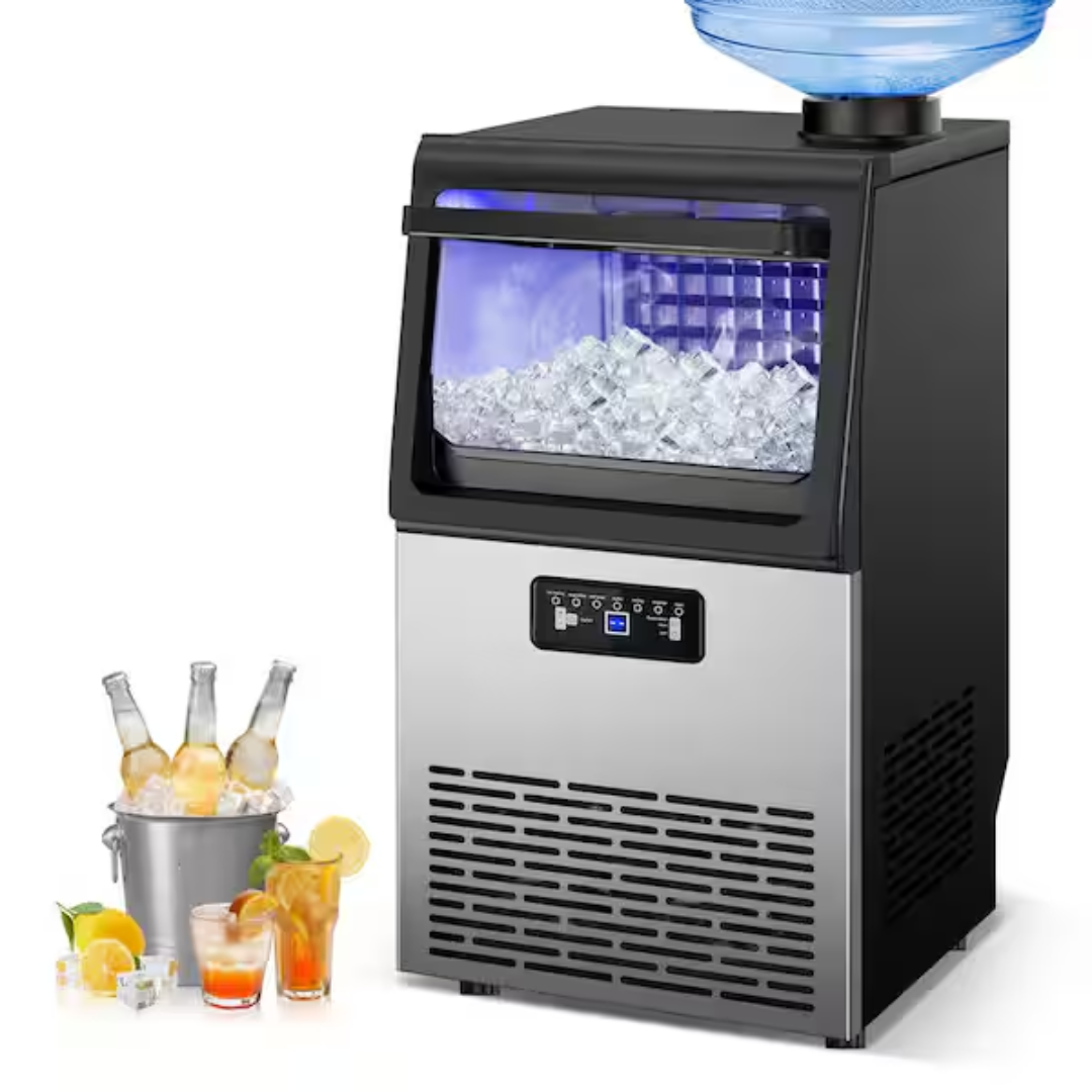 Freestanding 100lbs Stainless Steel Ice Maker