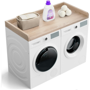 Wood Washer Dryer Countertop Organizer