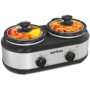 Stainless Steel Dual Slow Cooker