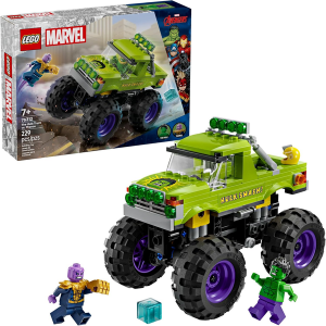 LEGO Marvel 229-Piece The Hulk vs. Thanos Monster Truck Building Set