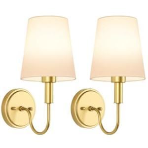 Odnora 2-Pack Battery Wall Lights w/Remote
