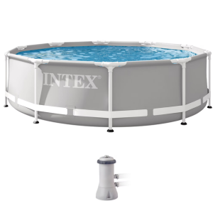 Intex Prism Frame 10' Above Ground Swimming Pool Set w/Pump