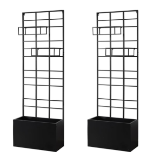 2-Pack Raised Garden Bed w/Trellis