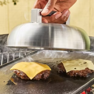 Stainless Steel Steaming Dome Grill Cover