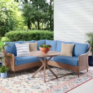 Mainstays 4-Piece Wicker Patio Dining Set